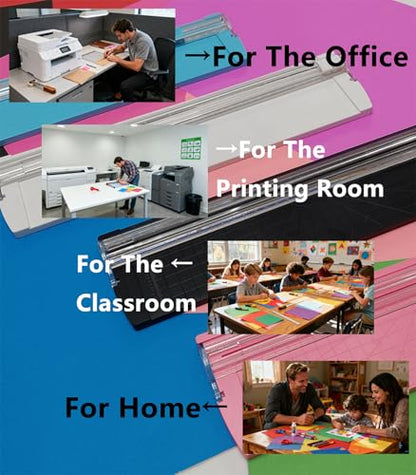 A4 Paper Cutter,14.5Inch Aluminum Alloy Blade Straight Trimmers with Protractor Ruler,Scrapbook Paper Cutters for Coupon,Cardstock,Label,Christmas and Birthday Gifts(1PC,White) - color: White