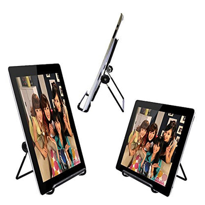MOACC Tablet Holder Stand, Universal Multi-Angle Non-Slip Adjustable Holder Cradle for 9-12.9 inch Tablet PC, Pad (Black)