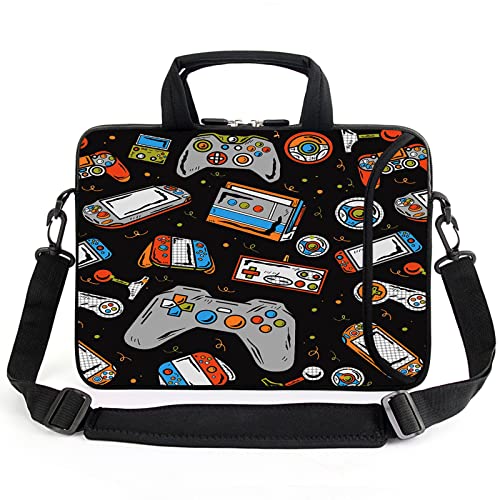 13.3" Laptop Bag Adjustable Shoulder Strap with Handle Accessory Pocket fits 11.6" 12" 12.1" 13" 13.3" Laptops (Games) - color: Games