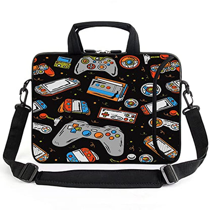 13.3" Laptop Bag Adjustable Shoulder Strap with Handle Accessory Pocket fits 11.6" 12" 12.1" 13" 13.3" Laptops (Games) - color: Games