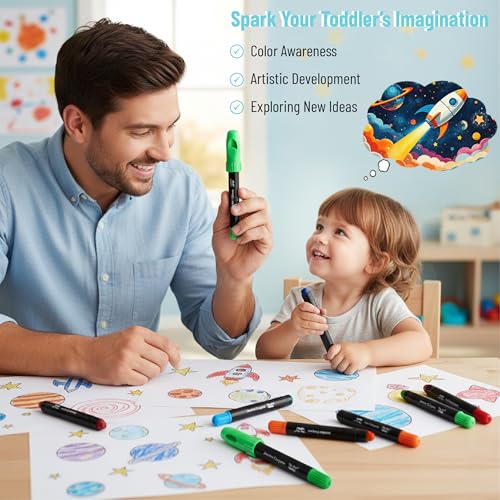 Mr. Pen- Jumbo Twistable Crayons, 24 Pack, Multicolor | Non-Toxic Washable Crayons