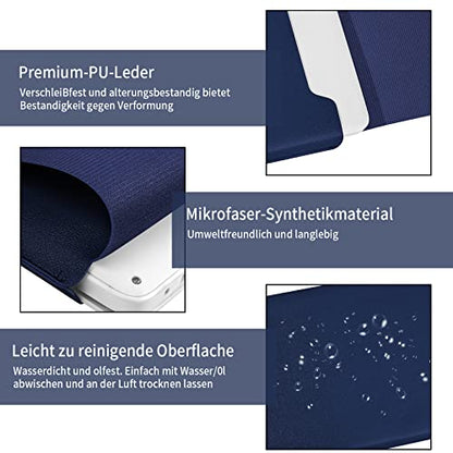 13.3-14" Laptop Sleeve, Blue, Compatible with Laptops 13.3"-14", Protects from Scratches, Water Damage, Multi-Functional Mouse Pad - color: blue