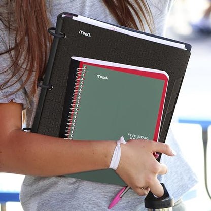 Five Star Spiral Notebook, 2 Subject, College Ruled Paper, 6" x 9-1/2", 80 Sheets, Fights Ink Bleed, Water Resistant Cover, Seaglass Green (840029CH1-ECM) (Pack of 12) - color: Seaglass Green, size: Pack of 12
