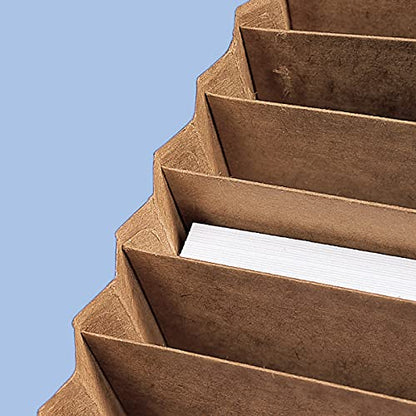 Smead Expanding File with Flap and Cord Closure, 31 Pockets, Daily (1-31), Letter Size, Kraft (70168), (Pack of 6) - size: 12" W x 10" H (Pack of 6), style: 1 to 31
