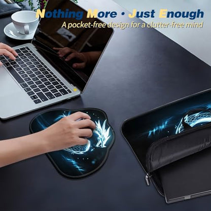 Laptop Bag 13 Inch,Resistant Shockproof Laptop Sleeve Case Protective Cover Carrying Case with Handle Compatible for HP Dell Lenovo Acer Asus Notebook Computer,Glowing Dragon - color: Glowing Dragon, size: 13-13.3 in