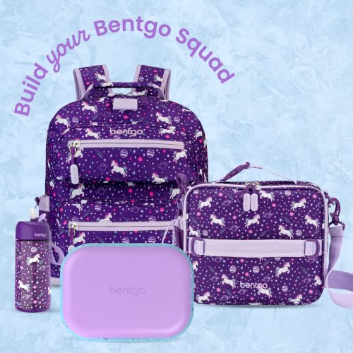 Bentgo Chill Kids Leakproof Lunch Box - 4-Compartment Bento Box with Built-In Ice Pack, 3.3 Cup Capacity, BPA-Free, Microwave & Dishwasher Safe Tray, Ages 3–7 (Vivid Orchid) - color: Confetti Edition - Vivid Orchid