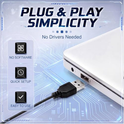 Tellegloww 48 Pcs Wired USB Keyboard and Mouse Combo Bulk 24 Corded QWERTY Keyboard 24 Mouse for Office Business Enterprise Workstation, Plug and Play Computer Peripherals for PC Desktop Laptop