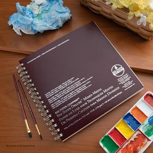 Bee Paper - 14"x 17" Super Deluxe Mixed Media Sketching Pad, 50 Sheets - size: 14-inch x 17-inch, 50 Sheet Wire Bound Pad