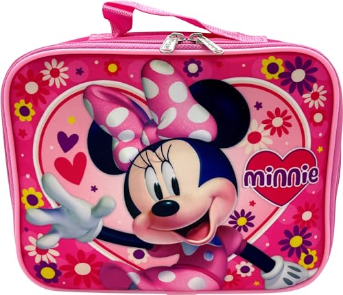 Disney/Marvel Licensed Kids Insulated Lunch Box (Minnie Mouse-Pink) - color: Minnie Mouse-Pink
