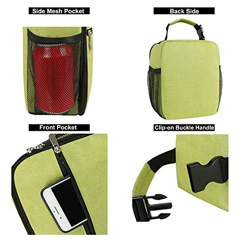Lunch Box for Men & Women Durable Lunch Bag for Adults Reusable Small Lunchbox Green - color: Green