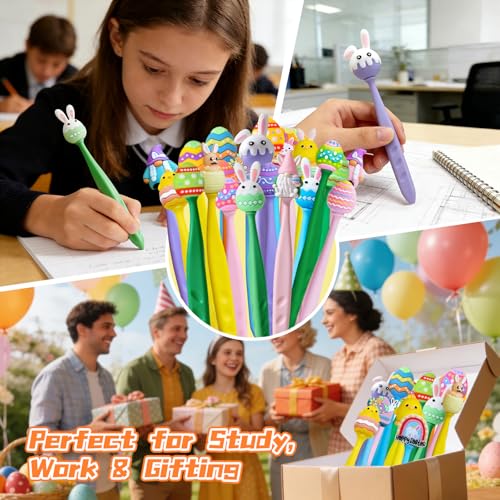 24 Pcs Easter Day Erasers Cute Erasers Bulk Pencil Eraser for Easter Basket Stuffers Party Favors Easter Egg Fillers Hunt (Easter) - style: Easter
