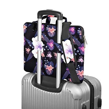 Hseok Laptop Shoulder Bag 13 13.3 14 Inch Case Compatible with MacBook Pro/Neo 14" M5/M4/M3/M2/M1,Mac Air/pro/Neo 13" and Most 13 13.3 14 Notebooks,Spill-Resistant Briefcase,Jellyfish Flower - color: Jellyfish Flower, size: 13-13.5 inch