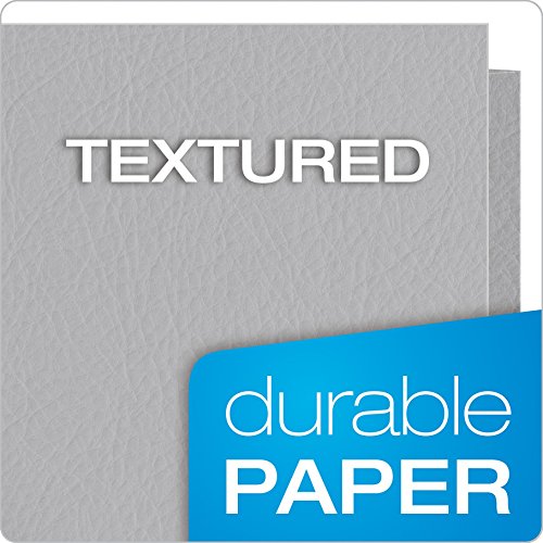 Oxford Twin-Pocket Folders,Textured Paper,Letter Size,Gray,Holds 100 Sheets,Box of 25 (57505EE),(Pack of 5) - color: Gray, size: 25 Count (Pack of 5)
