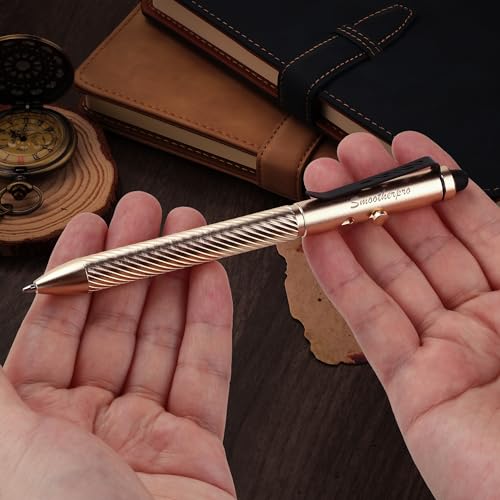 SMOOTHERPRO Gray Bolt Action Stylus Pen, Compatible with Parker Refill | Ballpoint Stylus Pen for Touchscreens Compatible with Refillable with Parker and Fisher Space Spr4 Refills for Office Writing - color: Gray