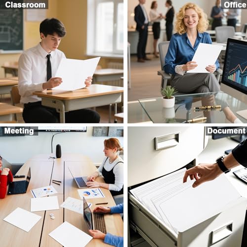 Folders with Pockets, LAYZZ 30 Pack Paper Pocket Folders, 2 Pocket File folders Fits Letter Size Paper, for School Office and Home (White) - color: White