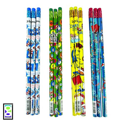 Raymond Geddes Dr. Seuss Cat in the Hat #2 Pencils (Pack of 144)