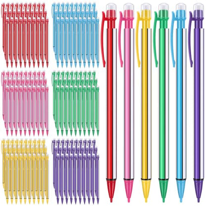 Colarr 300 Pieces Mechanical Pencils 0.7 mm with Eraser Pastel Art Pencils for Kid School Students Artist Writing Drawing for School Student Writing Drawing Sketching