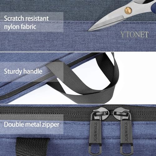 Ytonet Laptop Sleeve Case 16 Inch 15.6 Inch, Slim Laptop Cover with Handle | Compatible with MacBook Air/Pro HP Dell Lenovo Notebooks, Protective Computer Carrying bag, TSA Water Resistant, Dark Blue - color: Dark Blue, size: 16 inch