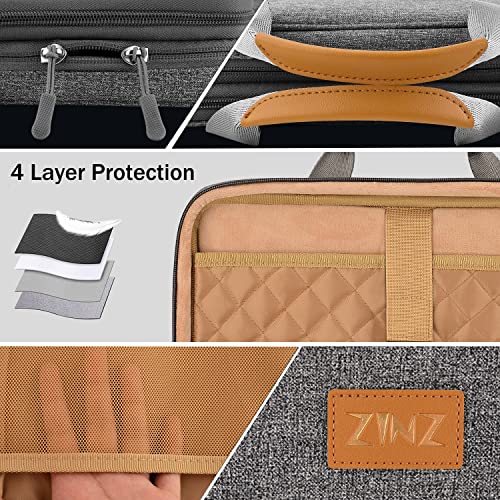ZINZ Slim Expandable Laptop Case 13 Inch Sleeve Upgraded Protective Durable TSA Handbag for 13" MacBook Air/Pro/Neo M5/M4/M3/M2/M1, iPad Pro 12.9, Surface Pro 3/4/5/6/2017 12.3", XPS 13,D01G01 - color: D01g01, size: 13"