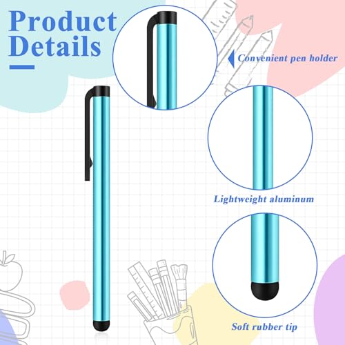 150 Pcs Styluses Pens for Touch Screens Universal Stylus Compatible with Touch Screens Capacitive Stylus Compatible with All Universal Touchs Screen Devices, 10 Colors