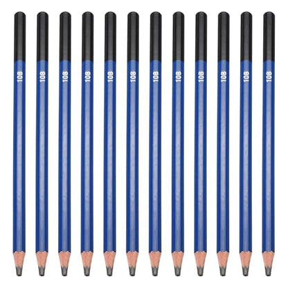 PATIKIL 10B Drawing Pencils, 12PCS Sketch Pencils for Drawing, Art, Classroom, Office, Home, Gifts - size: 1 Count (Pack of 1), style: 10B
