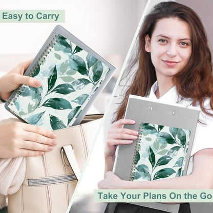 2026 Planner, Weekly and Monthly Calendar Planner Agenda, Jan 2026 - Dec 2026, Planning Academic Book, Office Desk Accessories and School Supplies - A5 (6.3'' x 8.5'') - color: C-Leaf