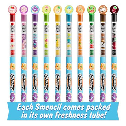 Smencils - Patented Gourmet Scented Graphite HB #2 Pencils Made from Recycled Newspapers, 10 Count, Gifts for Kids, School Supplies - color: Original