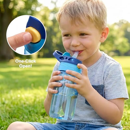 HOMEKOL Bento Lunch Box Set for Kids, Blue | with Stainless Steel Insulated Food Jar, Plastic Water Bottle, Bag and Silicone Spoon and Fork for Boys Girls - color: Blue