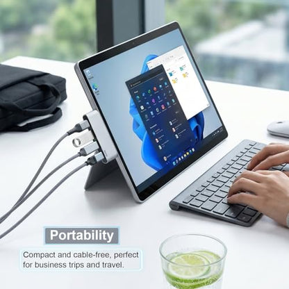 USB C Hub, 4-Port USB 3.0 Hub USB C to USB Adapter for MacBook Pro/Air | USB C to USB, 4 Ports, USB 3.0 Speed - color: Silvery(4*USB)