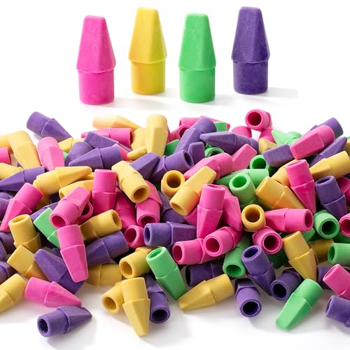 Mr. Pen- Pencil Erasers Toppers, 500 Pack, Vibrant Colors | Erasers for Pencil, Pencil Top Erasers - color: Vibrant, size: 500 Pack