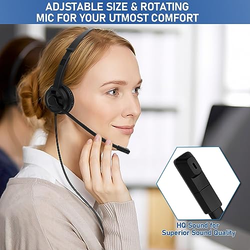 20 Pack Bulk Headset with Microphone for Classroom, Noise Canceling Computer Headphones with Microphone for Office, Durable 3.5mm Wired Headset with Mic for Meetings Laptop PC - size: 20 Pack