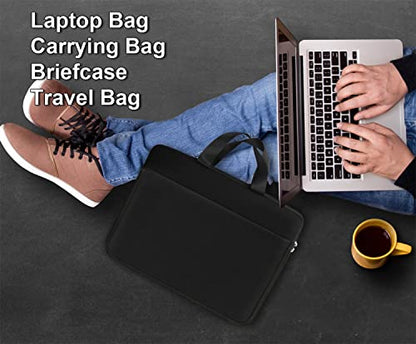 Laptop Sleeve Case 15.6 inch, Durable Travel Laptop Bag HandBag Shockproof Protective Computer Cover Carrying Bag Briefcase for 15" 15.6" HP Asus Acer Dell Lenovo Laptop Notebook Ultrabook, (Black) - color: Black, size: 15.6 inch
