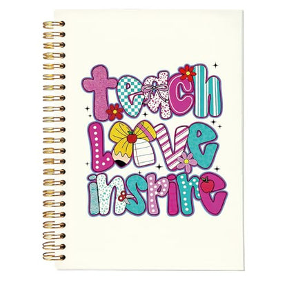 Teachers Gifts Spiral Notebooks, Teacher Appreciation Gift Notebook for Note Taking, College Ruled Spiral Journal Notebook Women Gift, 5.5x8.3 Inch - color: Gifts