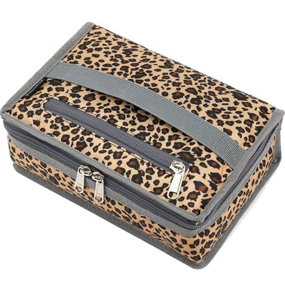 FlowFly Small Insulated Lunch box Portable Soft Bag Mini Cooler Thermal Meal Tote Kit with Handle for Work & School, Leopard - color: Leopard#1