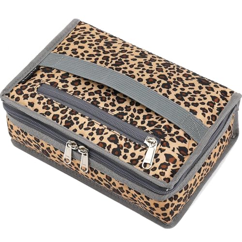 FlowFly Small Insulated Lunch box Portable Soft Bag Mini Cooler Thermal Meal Tote Kit with Handle for Work & School, Leopard - color: Leopard#1