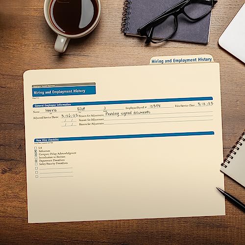 ComplyRight Hiring/Employment Folder, Pack of 25 | 9-1/2” x 12”, Document Filing Folder for Businesses, HR Employee Management Documentation Office Supplies - style: Hiring/Employment