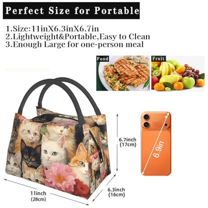 Cosmic French Bulldog Insulated Lunch Box for Dog Art Lovers, Cute Galactic Puppy Tote Lunchbags, Reusable Cooler Lunchbox & Makeup Bag Gifts for Work, School, Picnic, Office - color: French Bulldog 03