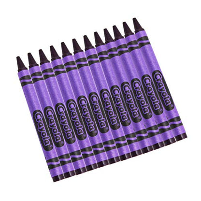 Crayola Crayons, Violet Purple, Single Color Crayon Refill, 12 Count Bulk Crayons, School Supplies - color: Violet, size: 12 Count (Pack of 1)