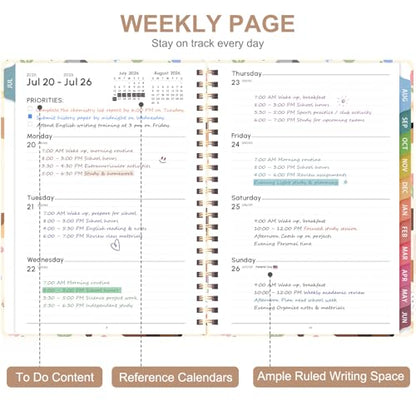 Planner 2026-2027, Weekly and Monthly Academic Year Calendar Planner, July 2026 - June 2027, Daily Agenda Book for Office School Supplies, Letter Size(8.5'' x 11'') - color: 2607-Dachshund, size: 8.5"x11"(Jul 2026-Jun 2027)