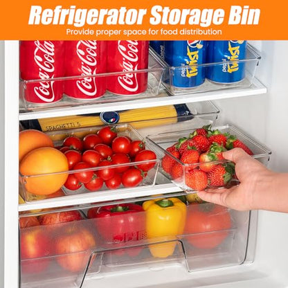 9 Pack Clear Plastic Drawer Organizer Set, Acrylic Non Slip Non Cracking Kitchen Drawer Storage Tray Large Size Divider, Multifunctional Storage for Cosmetics, Bathroom, Tools, Kitchen and Office - size: 9 PACK