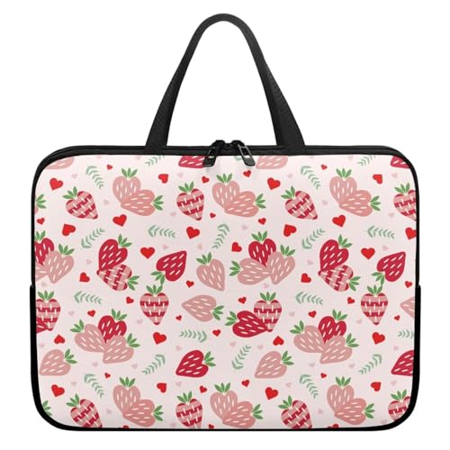 Laptop Bag Laptop Case Computer Carrying Case Laptop Sleeve Case Laptop Traval Bag Computer Cover for Men Women - color: Strawberries, size: 12inch