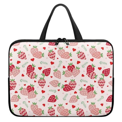 Laptop Bag Laptop Case Computer Carrying Case Laptop Sleeve Case Laptop Traval Bag Computer Cover for Men Women - color: Strawberries, size: 10inch