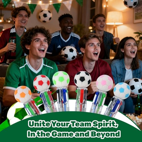 24 Pcs Soccer Party Favors Soccer Multicolor Pen in One 4-in-1 Cute Fun Pens Bulk Kawaii Ballpoint Pen for kids Sports Goodie Bags Stuffers (Soccer) - style: Soccer