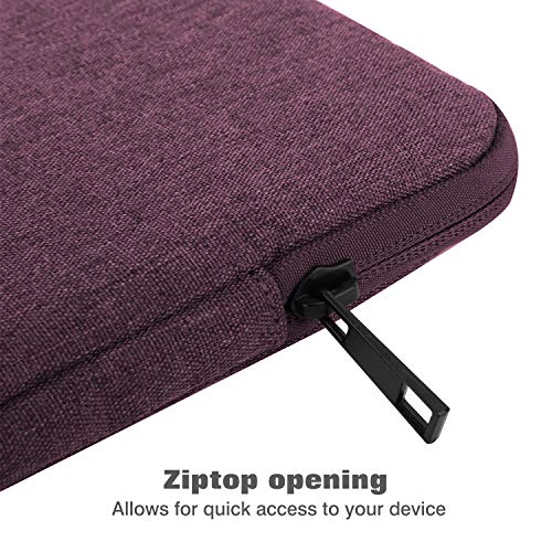 MoKo 7-8 Inch Tablet Sleeve Bag, Polyester Pouch Cover Case Fits iPad mini (A17 Pro) 8.3" 2024, iPad mini 6/5/4/3/2/1, Samsung Galaxy Tab S2 8.0, Tab A 8.0, ZenPad Z8s 7.9,Purple - color: Purple, size: 7-8 inch