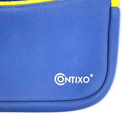 Contixo 7" Tablet Sleeve Bag - Compatible with 7-8" Kids Tablets, Includes Accessory Pocket, Protective Case, Durable Neoprene Cover for Tablets (Blue) - color: Blue