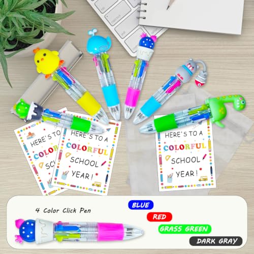 Back to School Gifts for Student - 30 Set Cute 4 in 1 Multicolor Pen, Welcome First Day Of School Gift from Teacher, Meet the Teacher Present Bulk for Kids, Classroom Reward Favors Supplies - style: Back to School