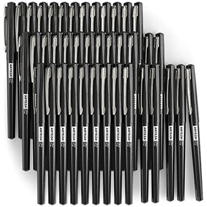 ARTEZA Permanent Markers, 40 Black Pens, Ultra-Fine Tip Paint Pens, Quick-Drying, Water Resistant, for Calligraphy and Note Taking, Office, Classroom - style: Ultra-Fine Tip
