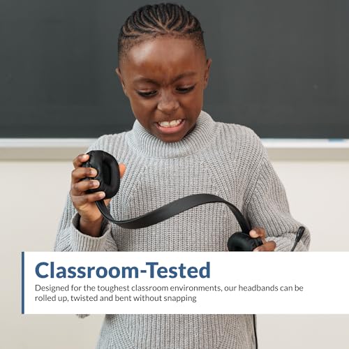Cyber Acoustics Stereo USB Headset (AC-6012), Unidirectional Microphone with Flexible Boom for PC & Mac; In-line audio controls; Perfect for Classroom or Home - size: 1 Unit