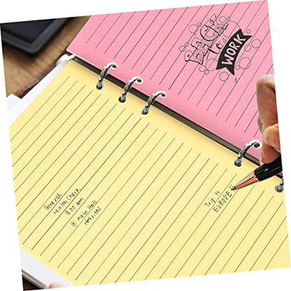 NUOBESTY 50pcs Planner Refill Paper Loose Leaf Binder Filler Paper College Ruled Notebook Refills