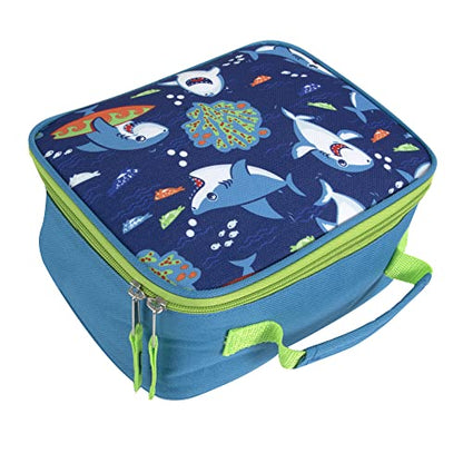 Trail maker Kids School Lunch Box Insulated for Boys, Girls | Fun Insulated Lunch Bag for Kids, School, Camp, Sports (Snarky Sharkies) - color: Snarky Sharkies